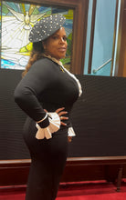 Load image into Gallery viewer, Plus Size Take Me To Church Black Dress
