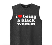 Load image into Gallery viewer, I ♥️ Being A Black Woman Unisex Tee
